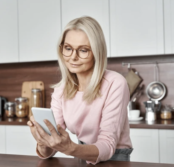 Smiling woman enjoying the benefits of soy isoflavones for hormonal balance