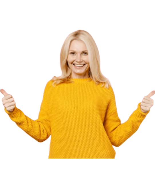 Smiling woman enjoying the benefits of soy isoflavones for hormonal balance
