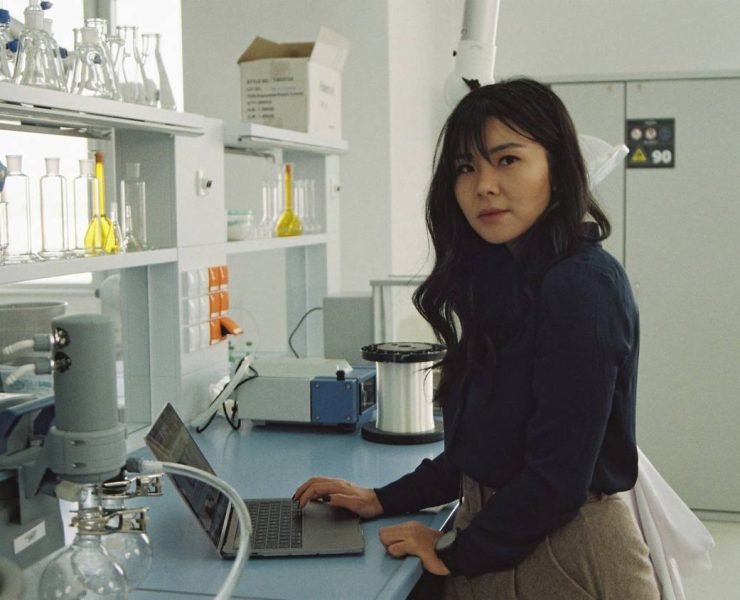 Scientist researching soy isoflavones to discover their health-enhancing properties